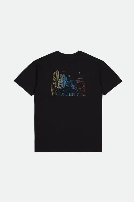 Springs S/S Standard Tee - Black sold by Brixton