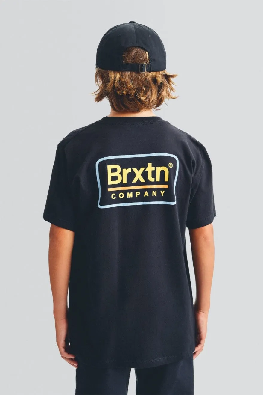 Boys Palmer S/S Standard Tee - Black sold by Brixton product image thumbnail 2