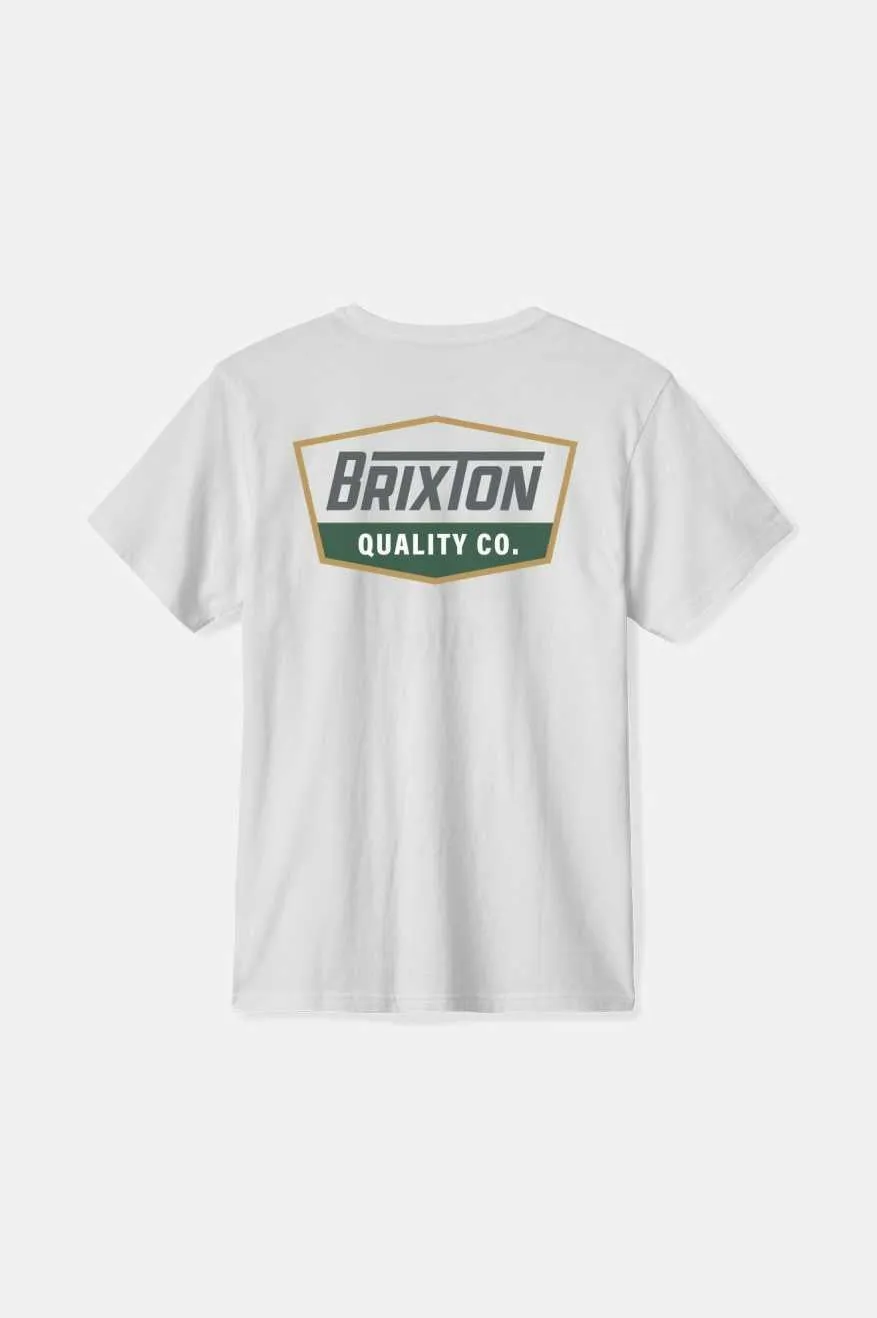 Regal S/S Standard T-Shirt - White/Charcoal sold by Brixton product image thumbnail 2