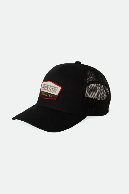 Regal Netplus Trucker Hat - Black/Black sold by Brixton