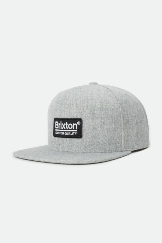 Palmer II MP Snapback - Heather Grey sold by Brixton