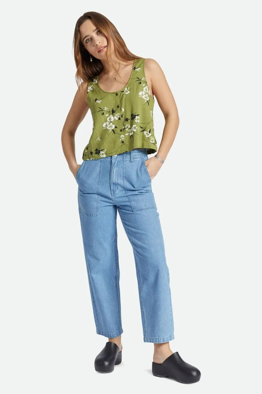 Lanai Linen Tank - Moss sold by Brixton product image thumbnail 4