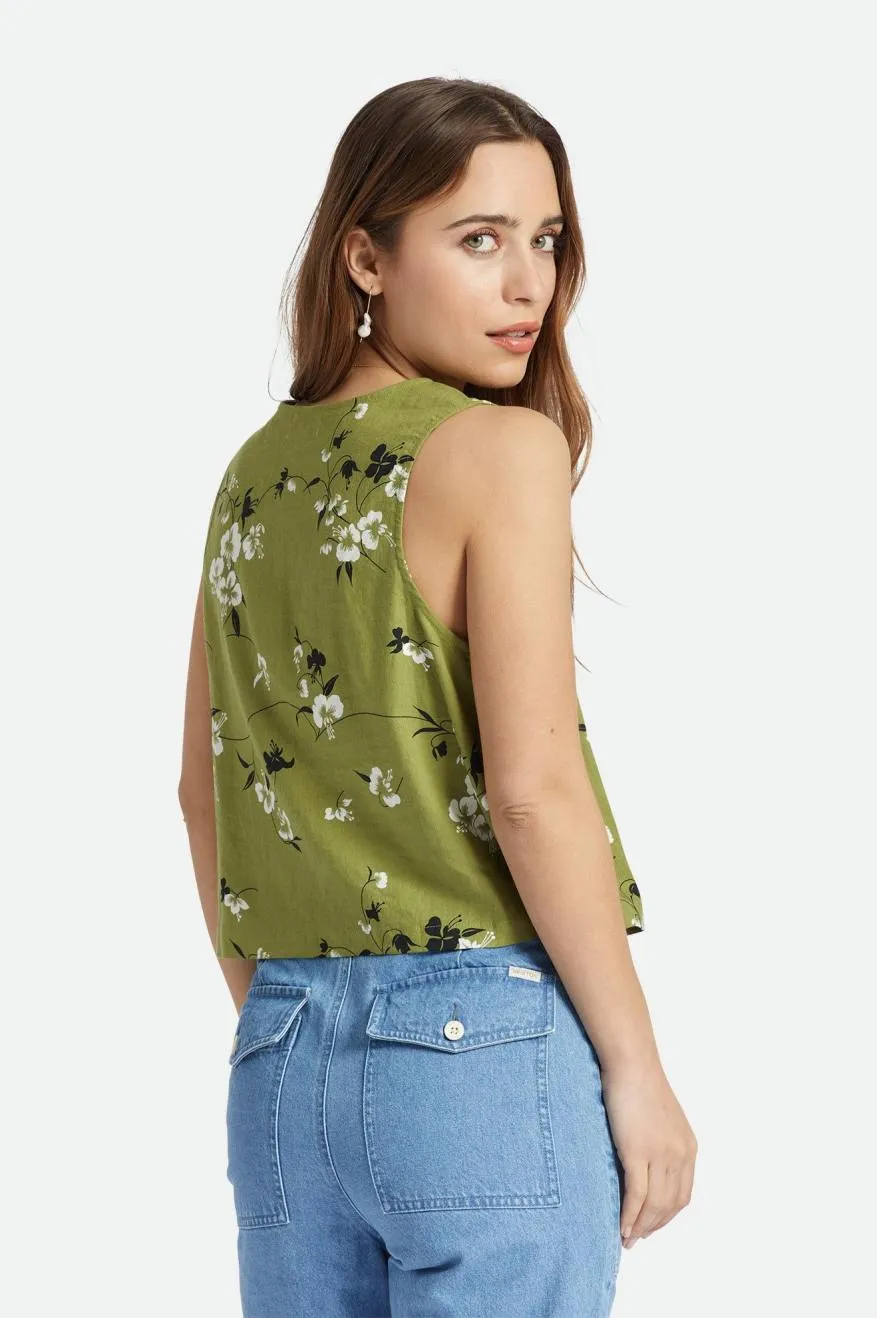 Lanai Linen Tank - Moss sold by Brixton product image thumbnail 5