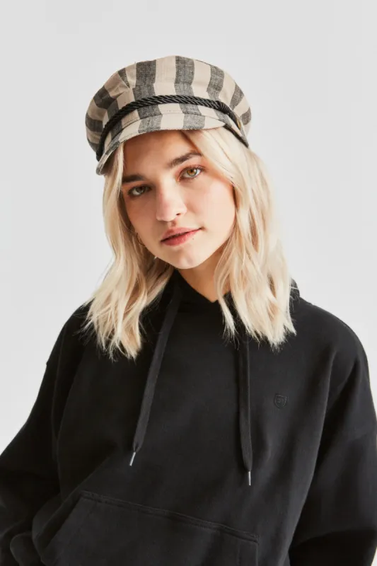 Albany Cap - Black/Ivory sold by Brixton