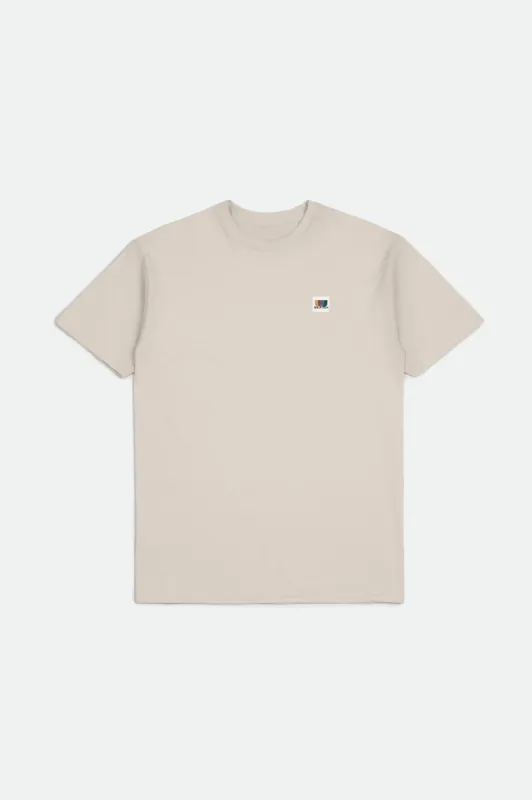 Alton S/S Standard Tee - Cream sold by Brixton