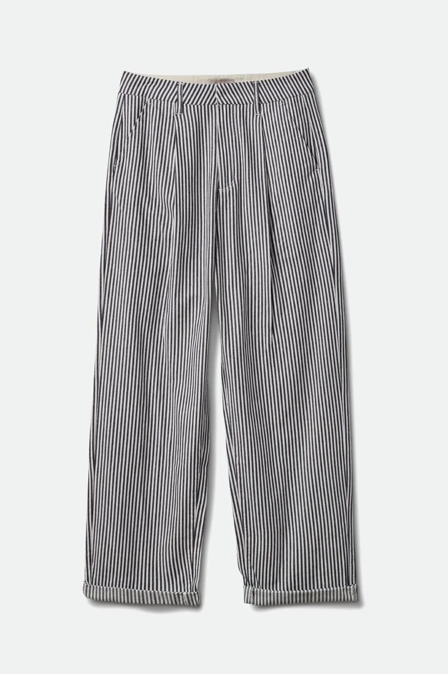 Victory Trouser Pant - Washed Navy sold by Brixton