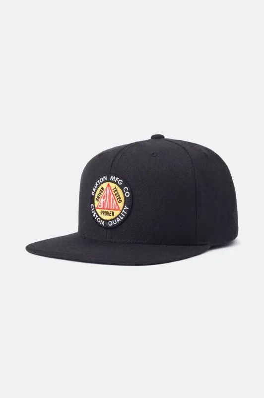 Mason MP Snapback - Black sold by Brixton