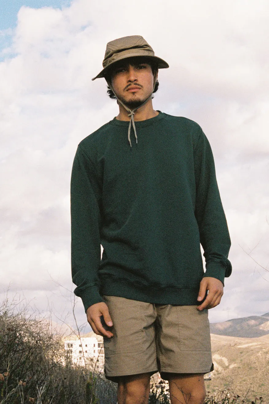 Vintage Reserve Cross Loop French Terry Crew - Trekking Green Sol Wash sold by Brixton product image thumbnail 4