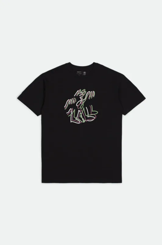 Sway S/S Standard Tee - Black sold by Brixton