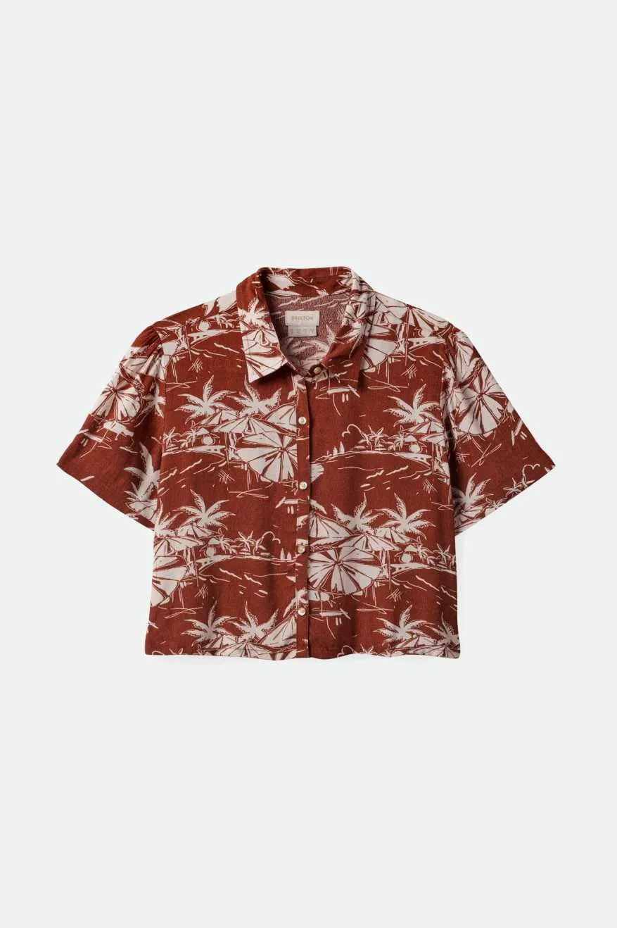 Riviera S/S Woven Shirt - Sepia sold by Brixton product image thumbnail 5