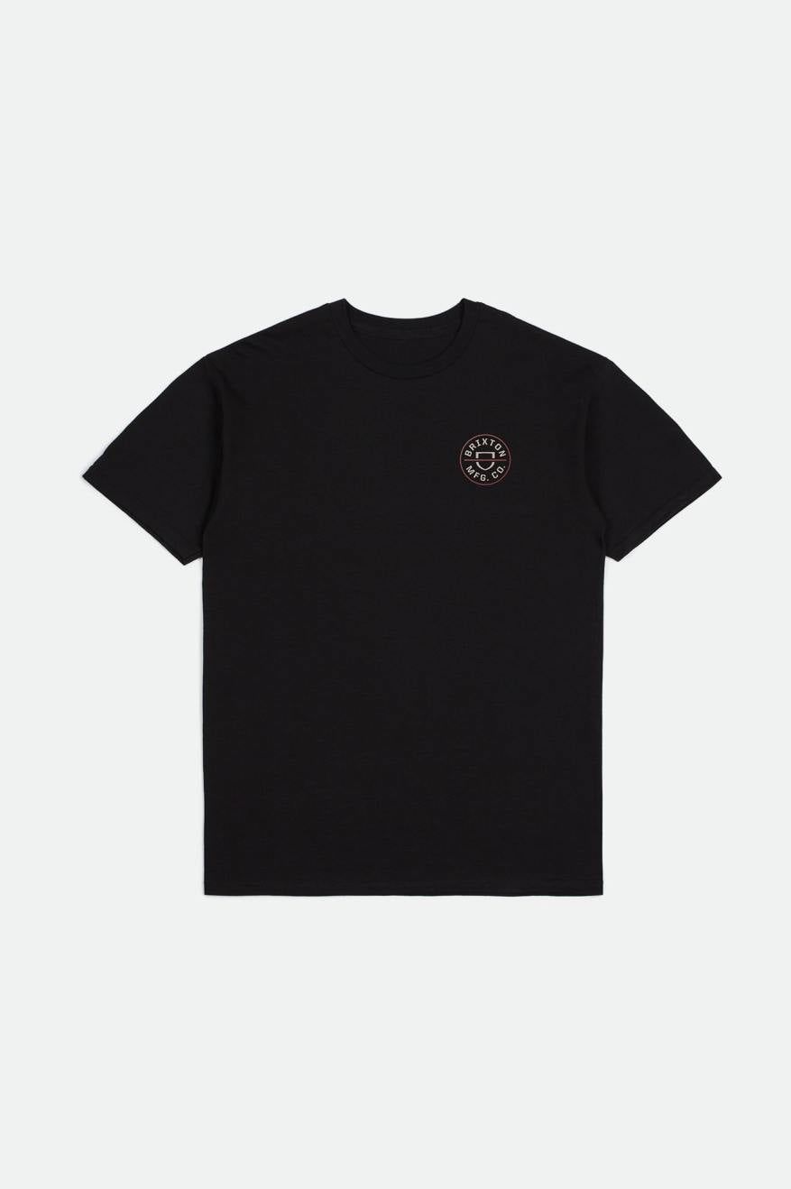 Crest II S/S Standard Tee - Black/Whitecap/Dusty Cedar sold by Brixton product image thumbnail 2
