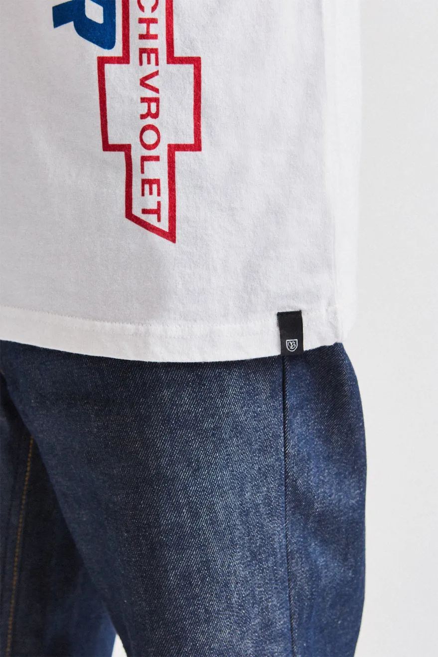 Brickyard S/S Standard Tee - El Camino White sold by Brixton product image thumbnail 3