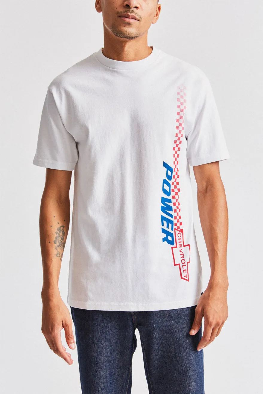 Brickyard S/S Standard Tee - El Camino White sold by Brixton