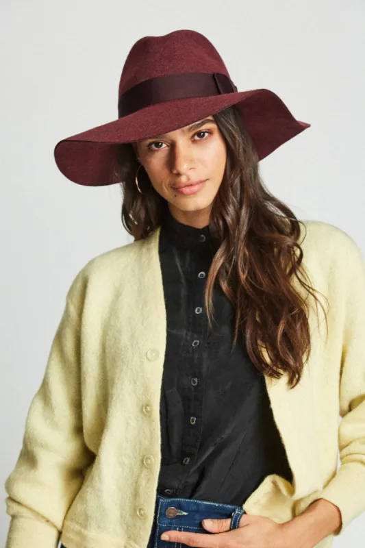 Piper Hat - Heather Wine sold by Brixton