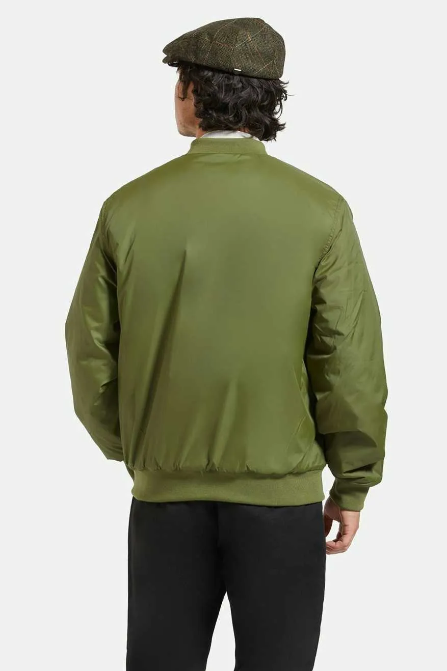 Dillinger Flight Bomber Jacket - Cypress Green sold by Brixton product image thumbnail 4