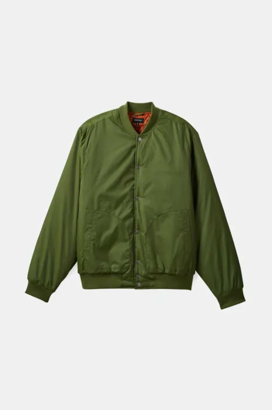 Dillinger Flight Bomber Jacket - Cypress Green sold by Brixton