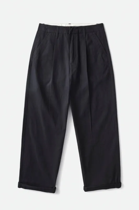 Victory Trouser Pant - Jet Black sold by Brixton