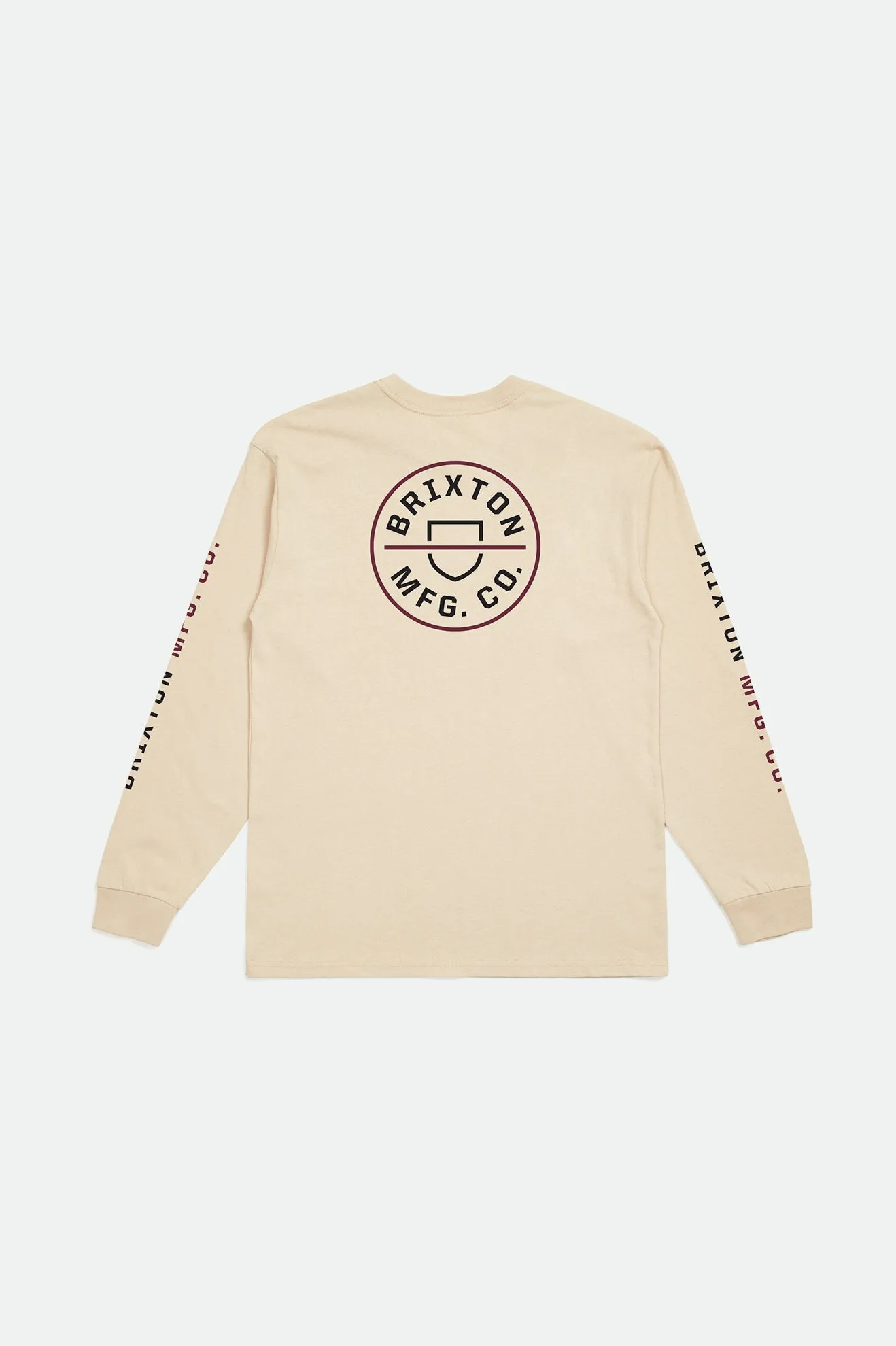 Crest L/S Standard Tee - Sand sold by Brixton product image thumbnail 2