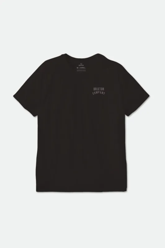 Woodburn S/S Standard Tee - Black/Dusk sold by Brixton