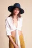 Joanna Hat - Washed Navy sold by Brixton