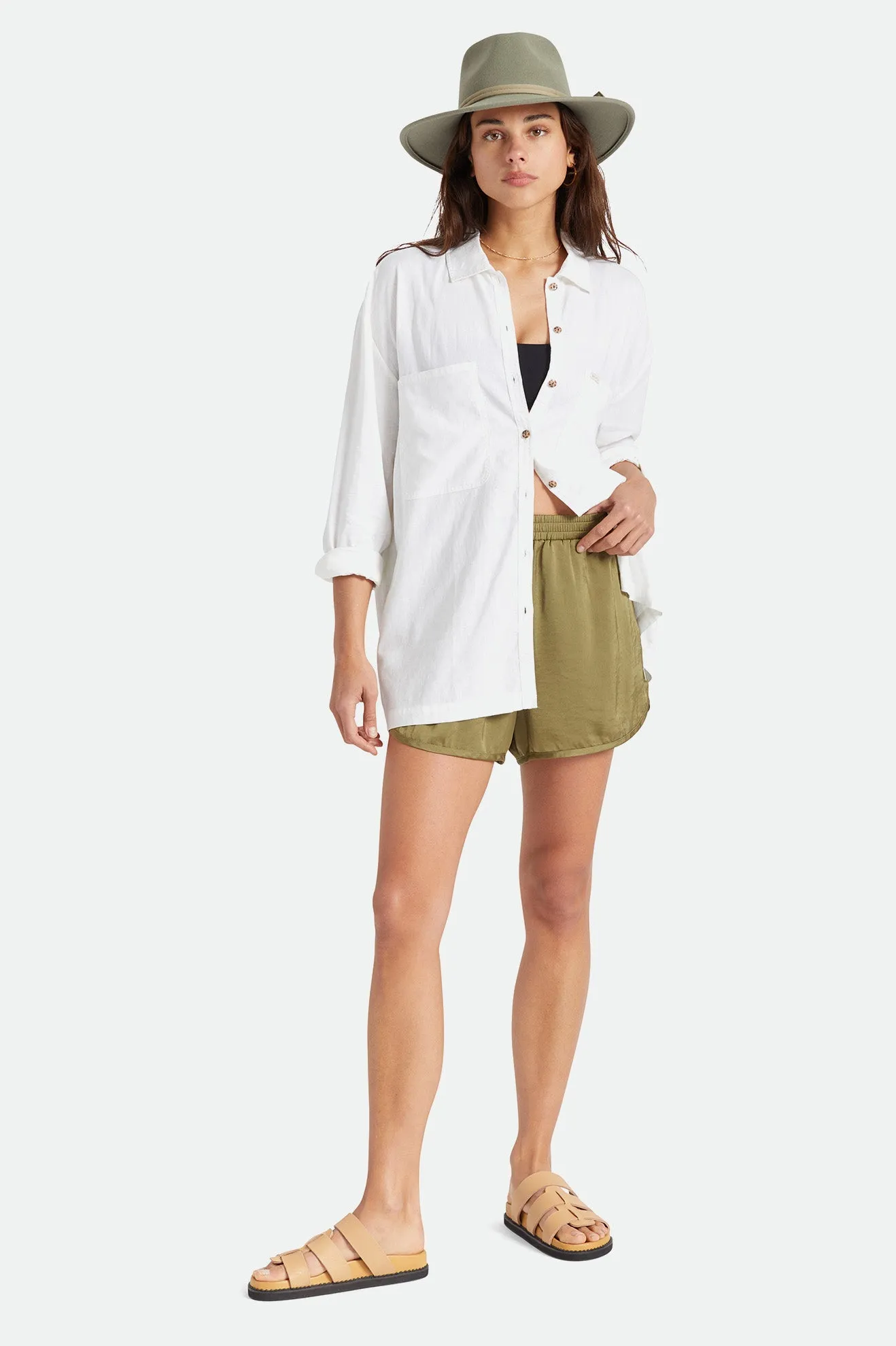 Bowery Overshirt - White sold by Brixton product image thumbnail 2