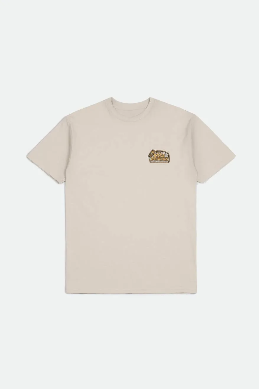 Bass Brains Boat S/S Standard Tee - Cream sold by Brixton product image thumbnail 2