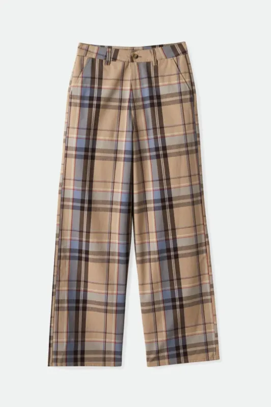 Victory Full Length Wide Leg Pant - Sesame sold by Brixton