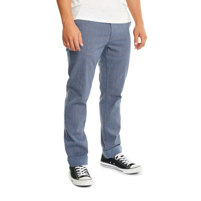 Reserve Chino LTD Pant - Light Blue Plaid sold by Brixton
