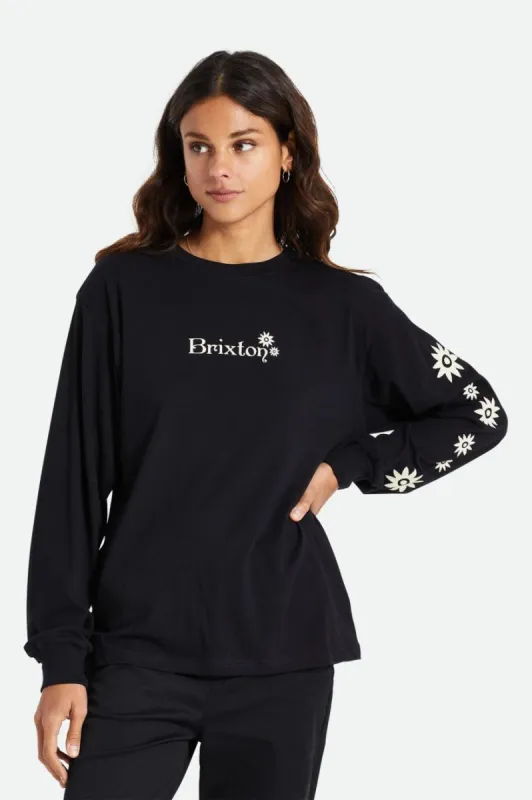 Gretel L/S Boyfriend Tee - Black sold by Brixton