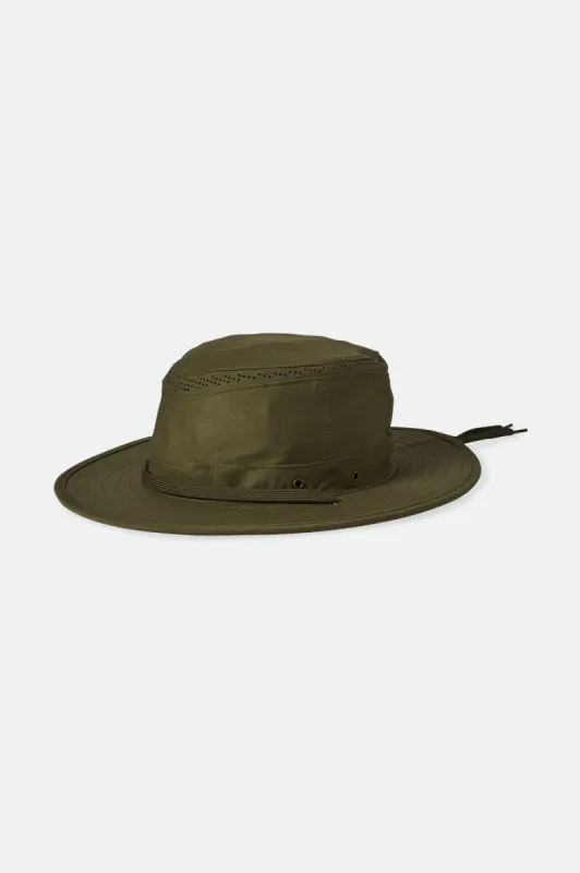Coolmax Packable Safari Bucket Hat - Olive Surplus sold by Brixton