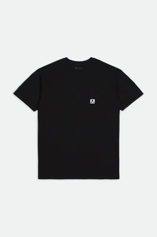 Stowell S/S Standard Tee - Black sold by Brixton