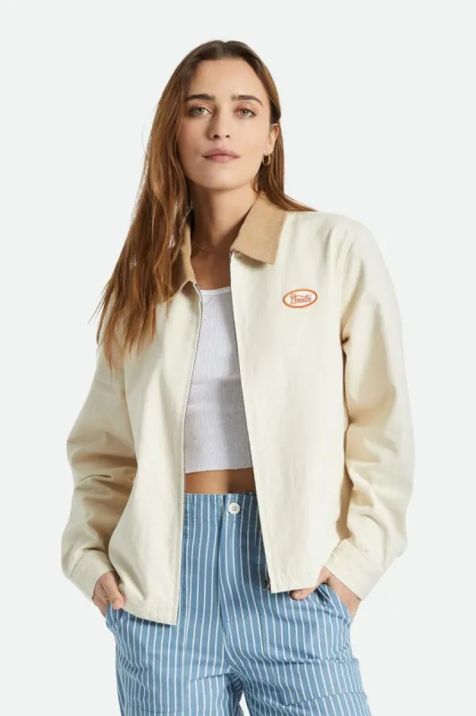 Utopia Lightweight Jacket - Natural sold by Brixton