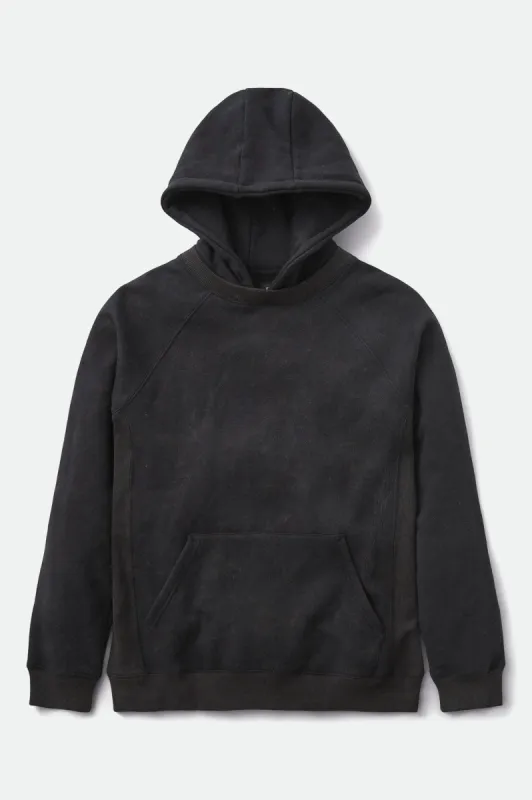 Cooper Reserve Raglan Hood - Washed Black sold by Brixton
