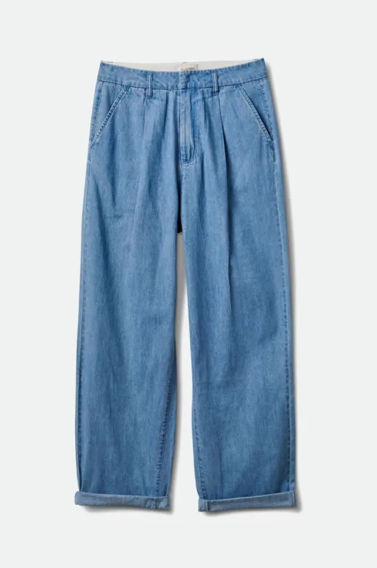 Victory Trouser Pant - Faded Indigo sold by Brixton