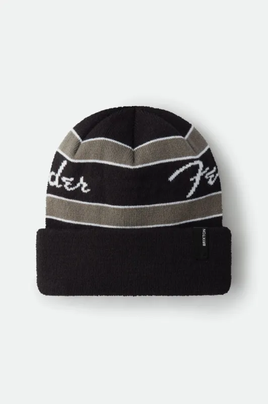 Brixton x Fender Sonic Beanie - Mystic Black sold by Brixton