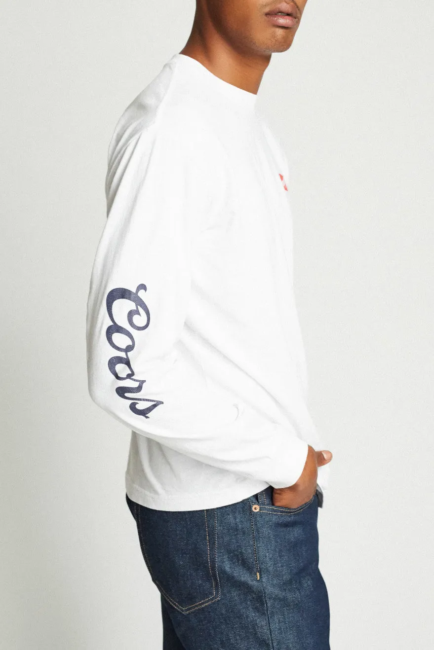 Banquet L/S Standard Tee - White sold by Brixton product image thumbnail 2