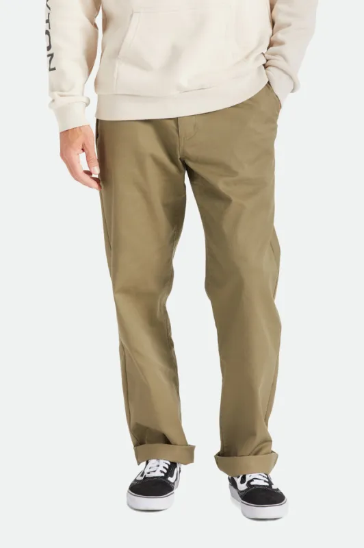 Choice Chino Relaxed Pant - Military Olive sold by Brixton