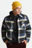 Bowery Trucker Jacket - Joe Blue Plaid sold by Brixton