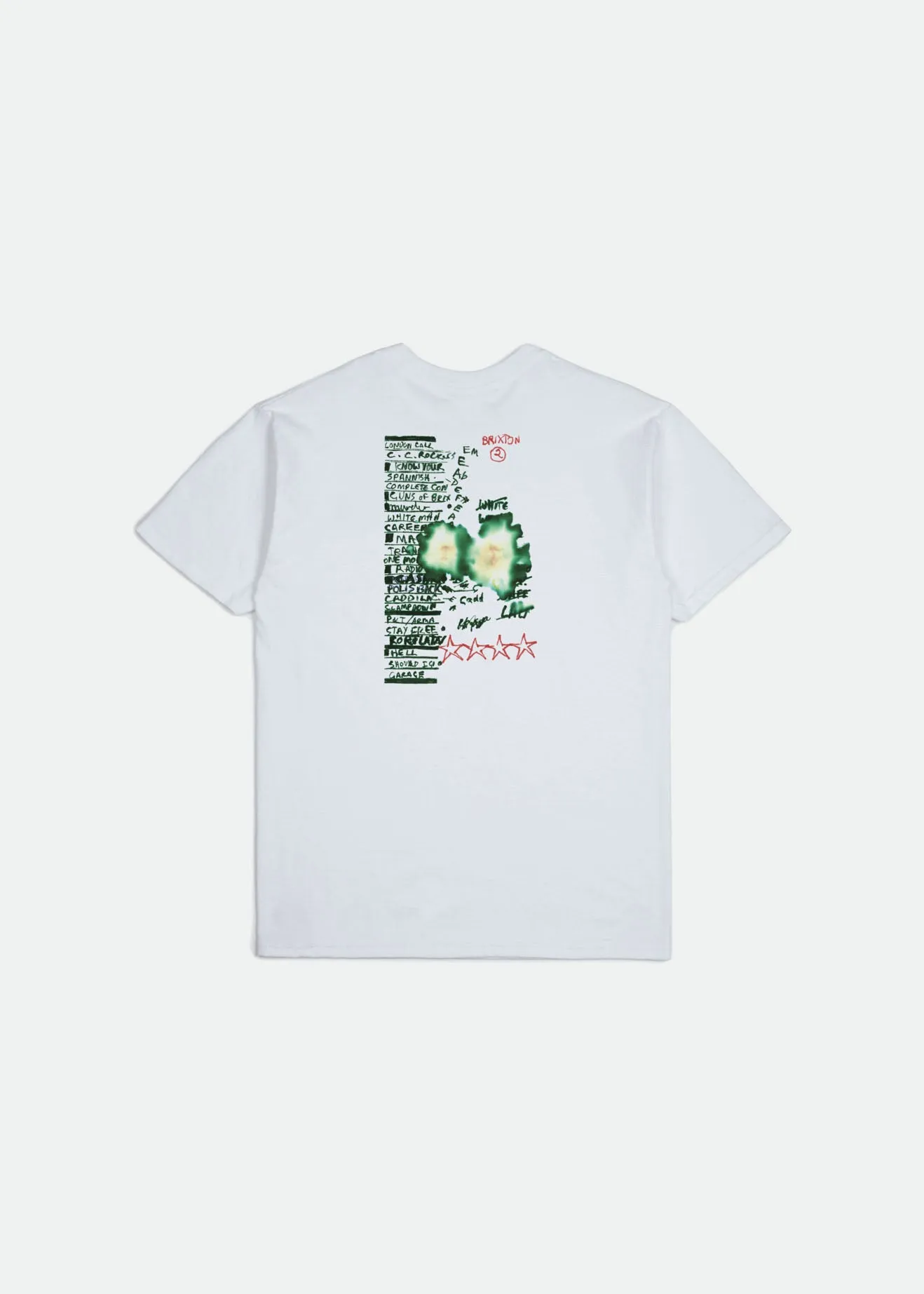 Strummer Set S/S Tailored Tee - White sold by Brixton product image thumbnail 2
