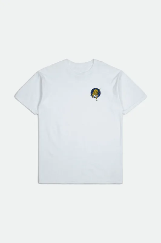 Bandit S/S Standard Tee - White sold by Brixton