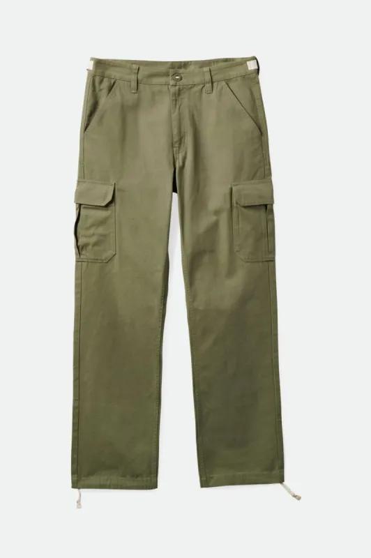 Waypoint Twill Cargo Pant - Olive Surplus sold by Brixton