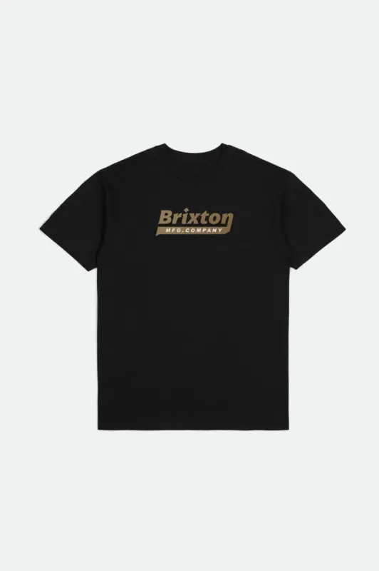 Steadfast S/S Standard Tee - Black sold by Brixton
