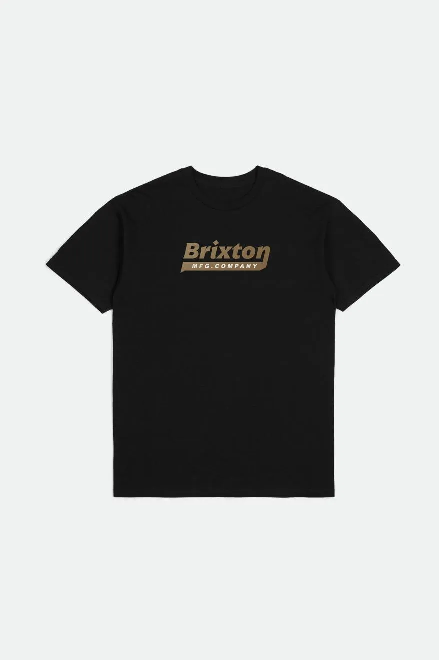 Steadfast S/S Standard Tee - Black sold by Brixton