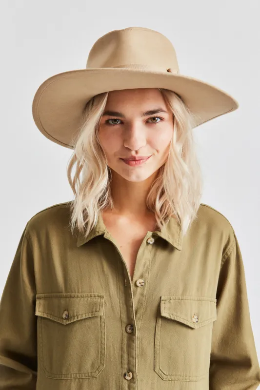 Joanna Cotton II Hat - Light Tan sold by Brixton