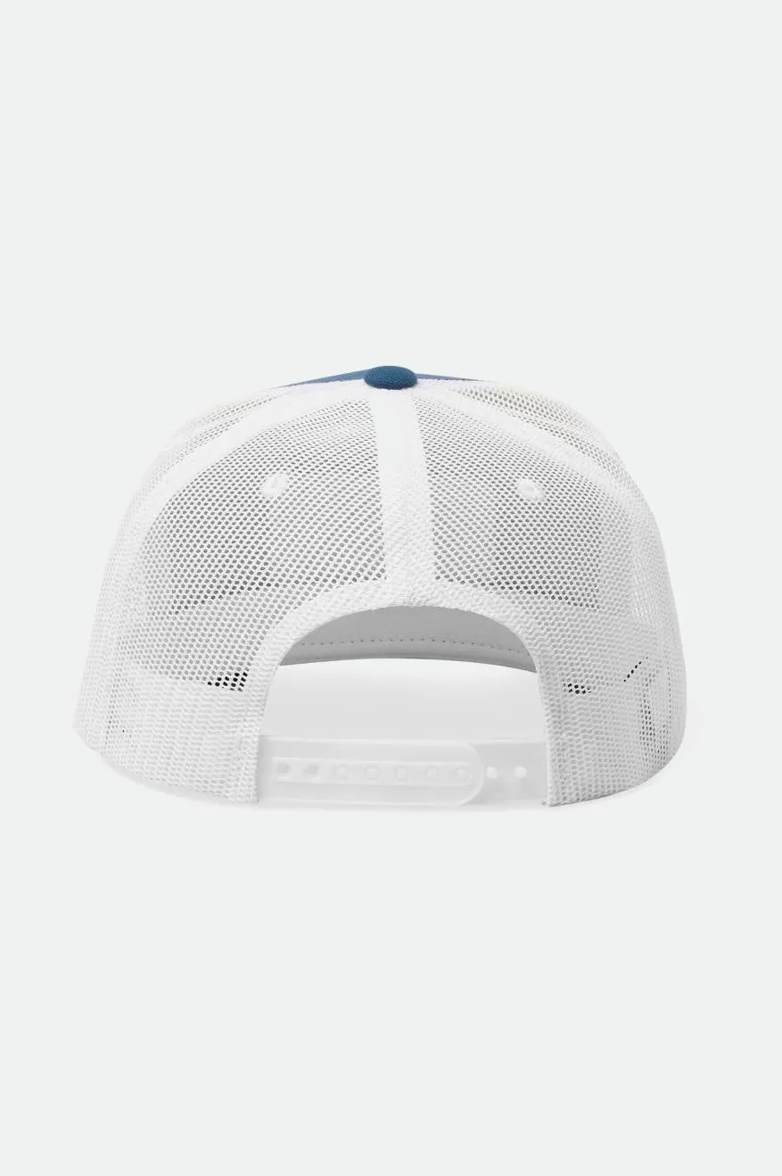 Palmer Proper MP Trucker Hat - Pacific Blue/White sold by Brixton product image thumbnail 2