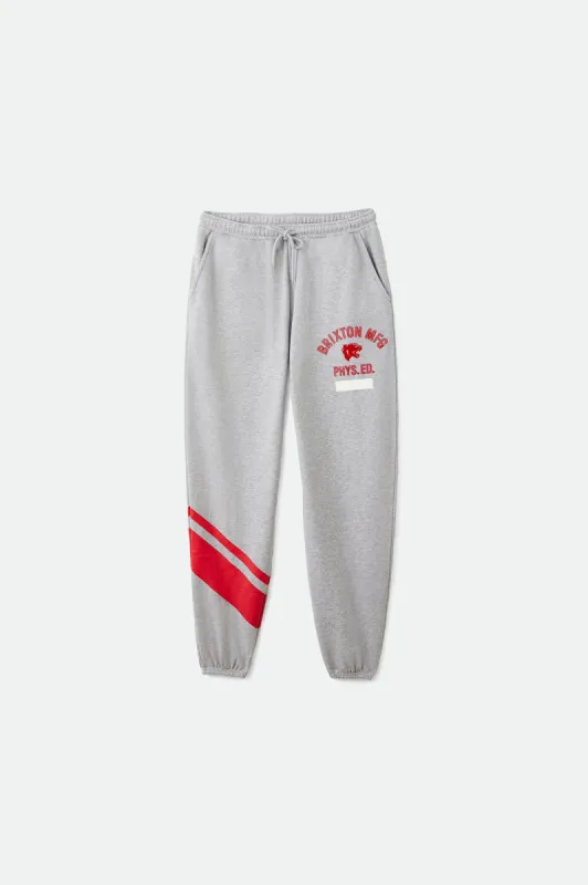 Phys. Ed. Sweatpant - Heather Grey sold by Brixton