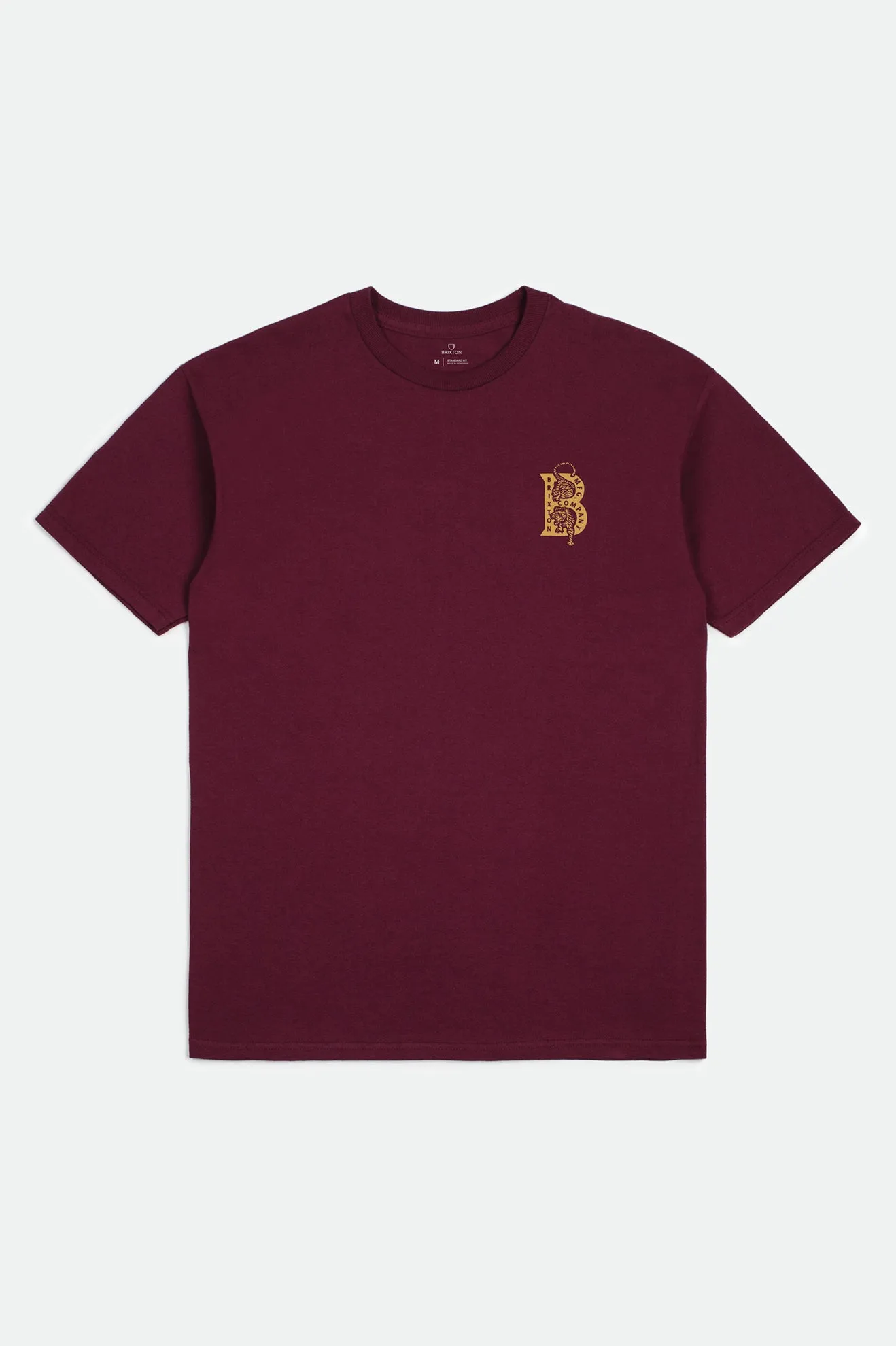 Crawler S/S Standard Tee - Burgundy sold by Brixton product image thumbnail 3