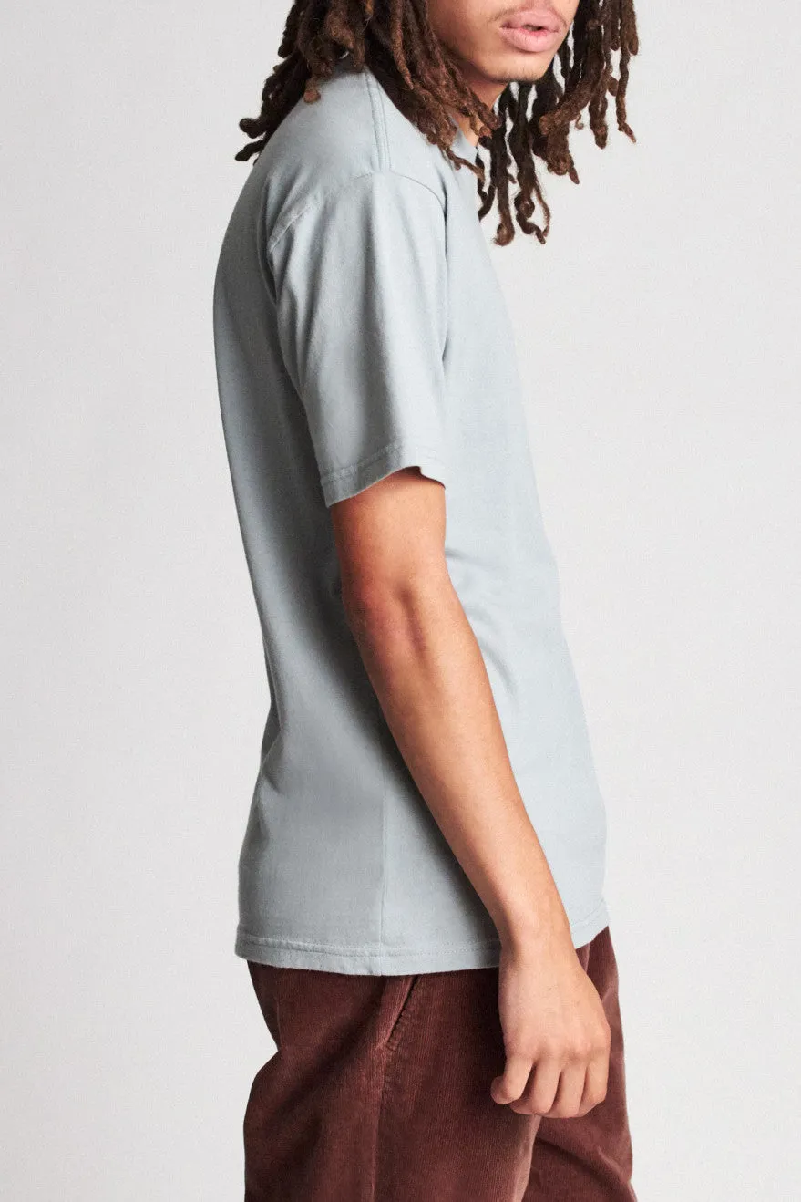 Basic S/S Standard Pocket Tee - Blue Stone sold by Brixton