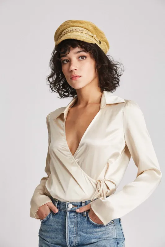 Albany Cap - Mustard Cord sold by Brixton