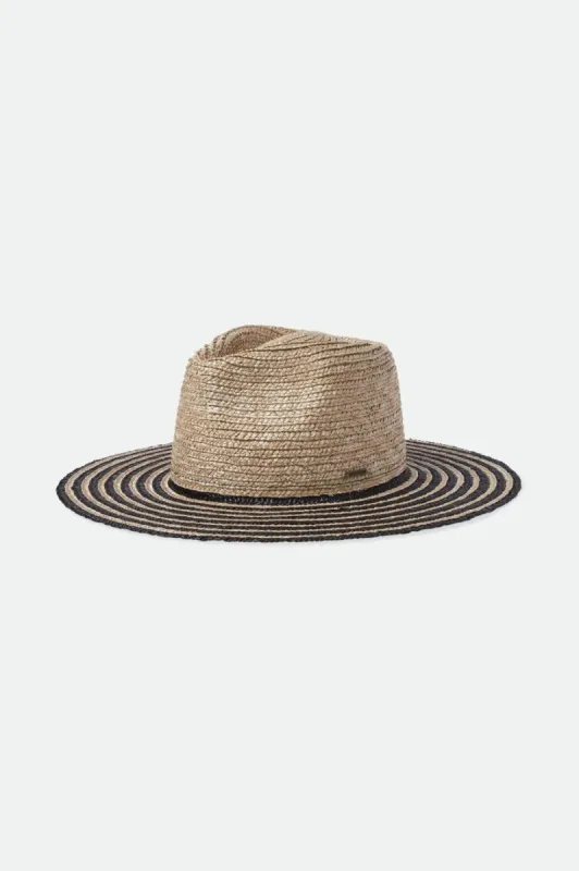 Joanna Festival Hat - Smoke Grey/Black sold by Brixton